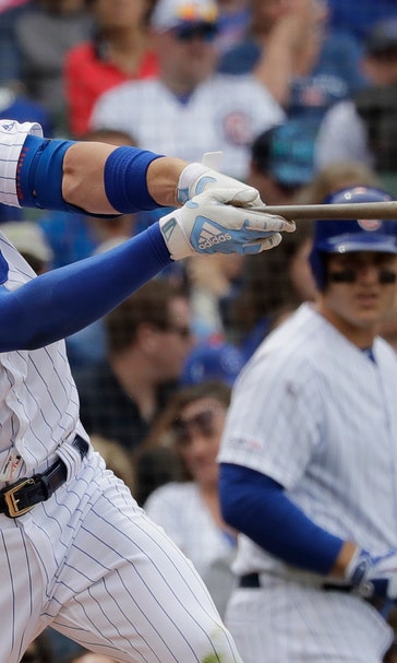 Bat buddies: Bryant used Alonso's bat during Mets-Cubs game